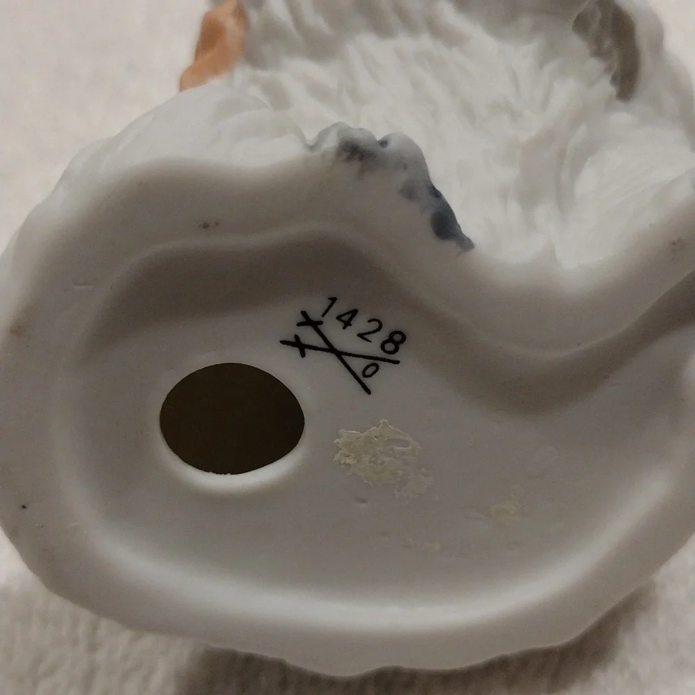 Vintage, Homco porcelain cat with pink bow. - Picture 3 of 4